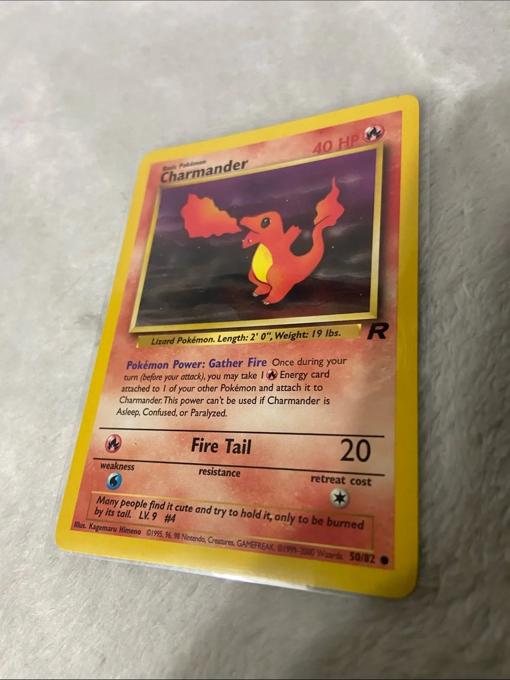 Charmander Card - Yellow & Orange